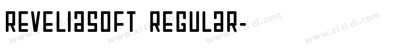 ReveliaSoft Regular字体转换